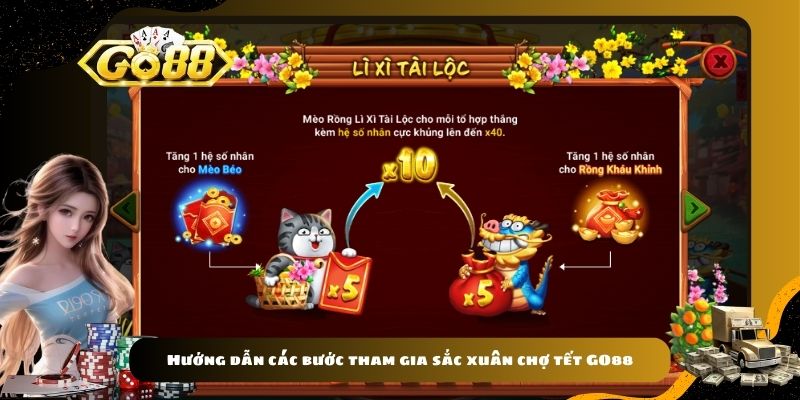 Hướng dẫn các bước tham gia sắc xuân chợ tết GO88