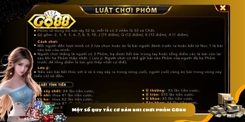 Một số quy tắc cơ bản khi chơi phỏm GO88