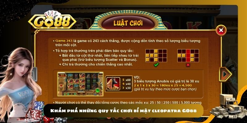 Khám phá những quy tắc chơi bí mật cleopatra GO88