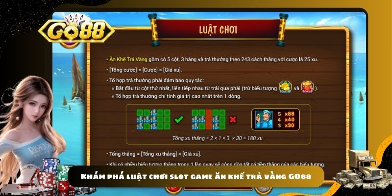 Khám phá luật chơi slot game ăn khế trả vàng GO88