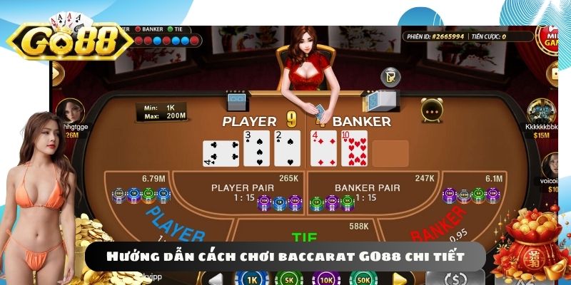 Hướng dẫn cách chơi baccarat GO88 chi tiết 