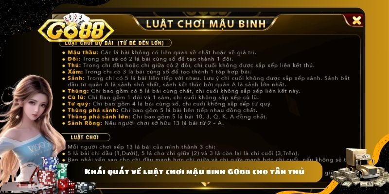 Khái quát về luật chơi mậu binh GO88 cho tân thủ